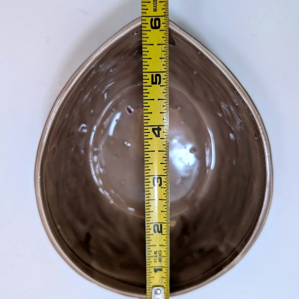 Vtg Ceramic Squirrel on Walnut Lidded Nut Bowl Candy Dish Brown‎ 7in Cottagecore